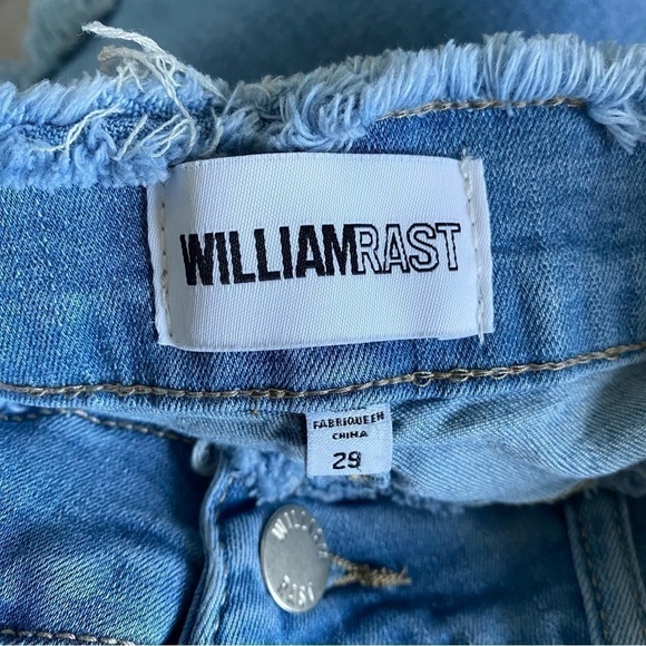 WILLIAM Rast Flawless Flare Distressed Jeans in Light Denim • US 29 - Picture 9 of 13